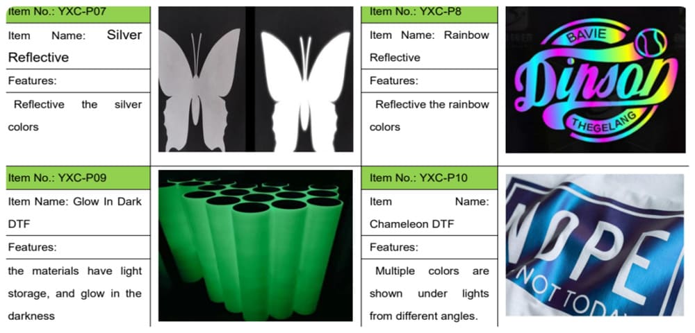 glow in the dark dtf film