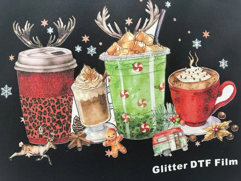 glitter dtf pet film